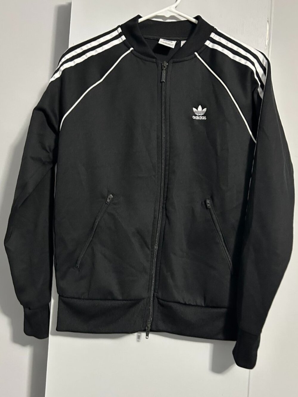 NWOT Adidas Originals SST Primeblue Full Zip Track Jacket Black Wmn's S